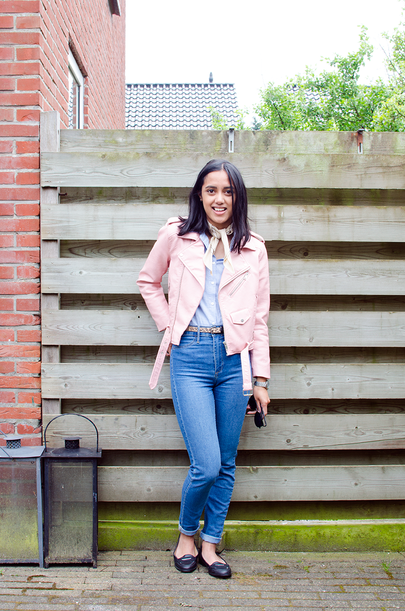 Outfit pink Zara jacket