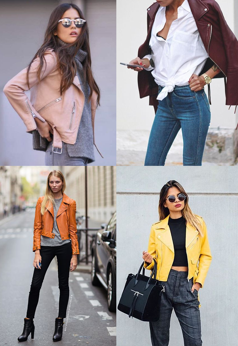 Trend Coloured leather jackets