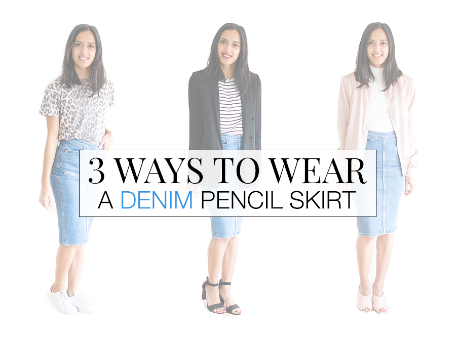 3 ways to wear Denim kokerrok