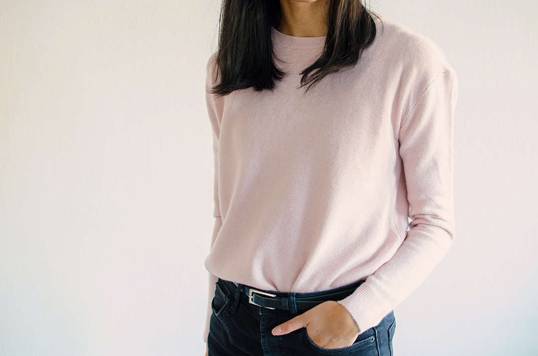 Outfit pink sweater