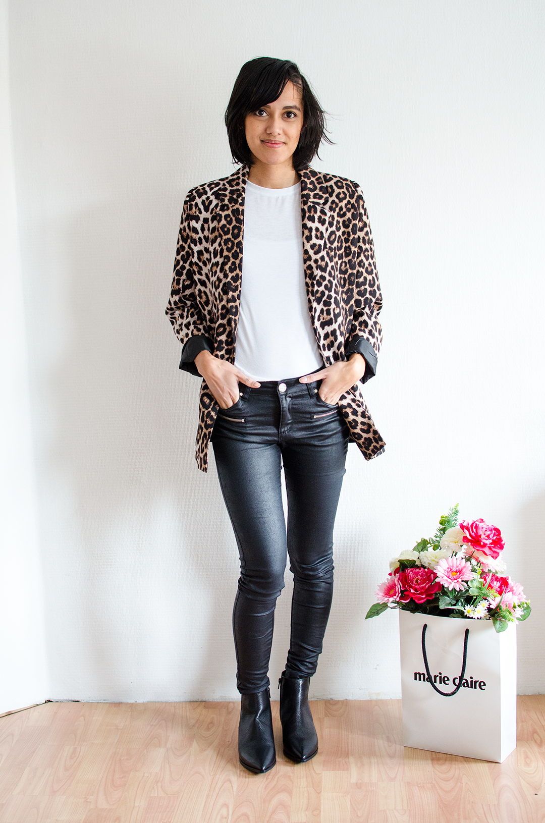 Outfit Daylliance leopard blazer