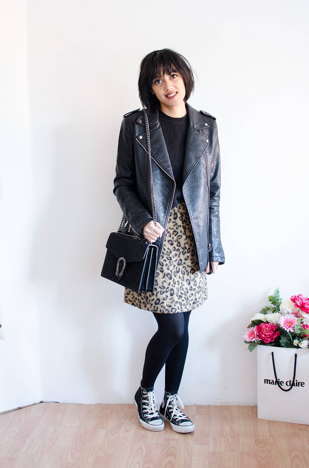 Outfit leopardprint skirt