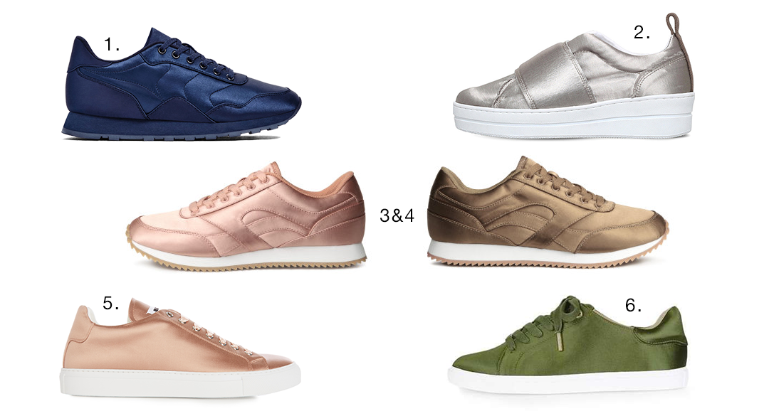 Trend satin sneakers