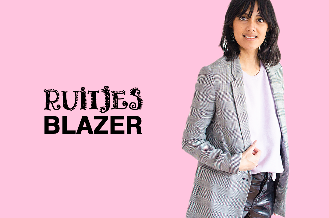 Fashion trends ruitjes blazer